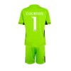 Maglia da Calcio Portiere Real Madrid Thibaut Courtois 1 Casa 2023-24 per Bambino